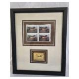 Ducks Unlimited Framed Duck Stamp Display