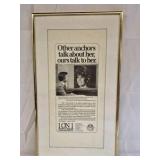 Vintage 1 On 1 Exclusive News Ad Framed Print