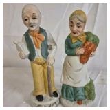Flamino Ceramic Figurines Man Woman Pair