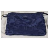 Coach Signature Blue Wristlet Pouch
