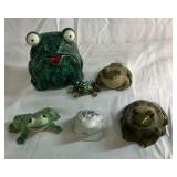 Frog Figurines and Mixed Lot
