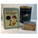 Decorative Tin Container Lot