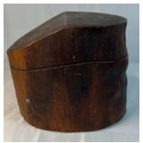 Hand Carved Wooden Lidded Box