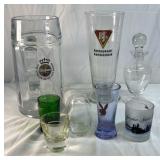Assorted Drinkware Glasses – Beer Mug BJ’s Pint Playboy Shot Glass Decanter