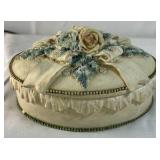 San Francisco Music Box Company Floral Trinket Box