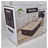 Bestway Queen Air Mattress 20” Height Built In Pump Tritech Internal Beams