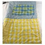 Patchwork Gingham Quilted Blanket