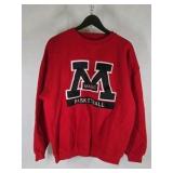 Magic Basketball Red Crewneck Sweatshirt Size Large