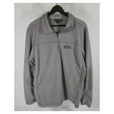 Patagonia Quarter Zip Fleece Pullover Men’s Large Gray Lightweight Jacket
