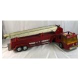 Vintage Structo Fire Truck Ladder Truck Pressed Steel Toy