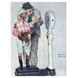 Norman Rockwell Jockey Print Framed Horse Racing Art