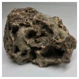 Natural Lava Rock Specimen – Porous Vesicular Basalt Display Piece