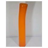 Orange Art Glass Vase