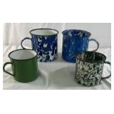 Enamelware Coffee Mug Lot