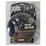 Monster Car Audio Interlink 401XLN RCA Cable 2 Channel New