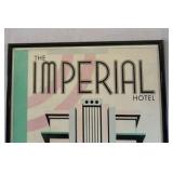 Imperial Hotel Miami Beach Poster – Framed Art Deco Style Print