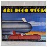 1990 Art Deco Weekend Miami Poster – Event Print