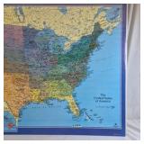 United States Map Wall Art – Color State Geography Print