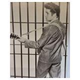 Elvis Presley Poster – Black & White Guitar Pose Wall Art