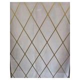 Vintage Wood Window Frame Diamond Lattice Farmhouse Wall Decor