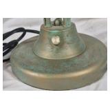 Dale Tiffany Style Floral Table Lamp with Glass Shades