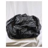 Black Leather Duffel Bag