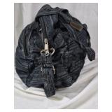 Patterned Fabric Duffel Travel Bag