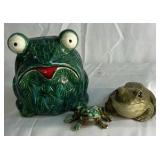 Frog Figurines and Mixed Lot