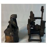 Cast Iron Decorative Iron and Scale Figurines