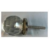 Faceted Glass Cabinet Drawer Knobs Lot