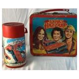 Vintage Dukes of Hazzard Metal Lunchbox Thermos – General Lee TV Series