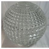 Two Glass Lamp Shades Ribbed and Hobnail Styles