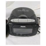 RCA CD Clock Radio & Naxa Portable CD Player Lot AM/FM Alarm Stereo