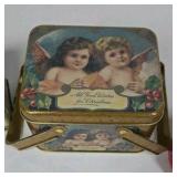 Decorative Tin Containers Mixed Lot