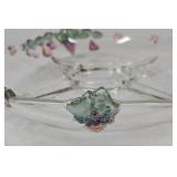 Vintage Glass Divided Serving Dish