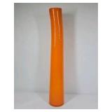 Orange Art Glass Vase