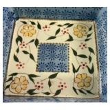 Temp-tations Tara Heritage 2 Qt Baking Dish Set Floral Ovenware