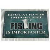 Ice Fishing Humor Metal Sign Lot Wall Decor