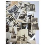 Large Lot Vintage Black & White Photographs Snapshots Portraits Ephemera