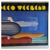 1990 Art Deco Weekend Miami Poster – Event Print