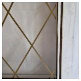 Vintage Wood Window Frame Diamond Lattice Farmhouse Wall Decor