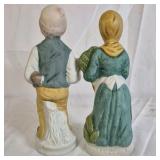 Flamino Ceramic Figurines Man Woman Pair