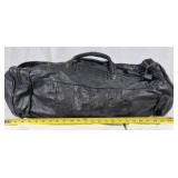 Black Leather Duffel Bag
