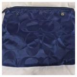 Coach Signature Blue Wristlet Pouch