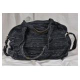 Patterned Fabric Duffel Travel Bag