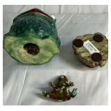 Frog Figurines and Mixed Lot