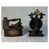 Cast Iron Decorative Iron and Scale Figurines
