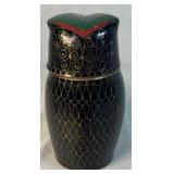 Cloisonné Enamel Owl Trinket Box