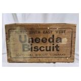 Vintage Uneeda Biscuit Wooden Crate National Biscuit Company
