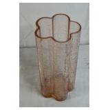 Pink Depression Glass Scalloped Vase